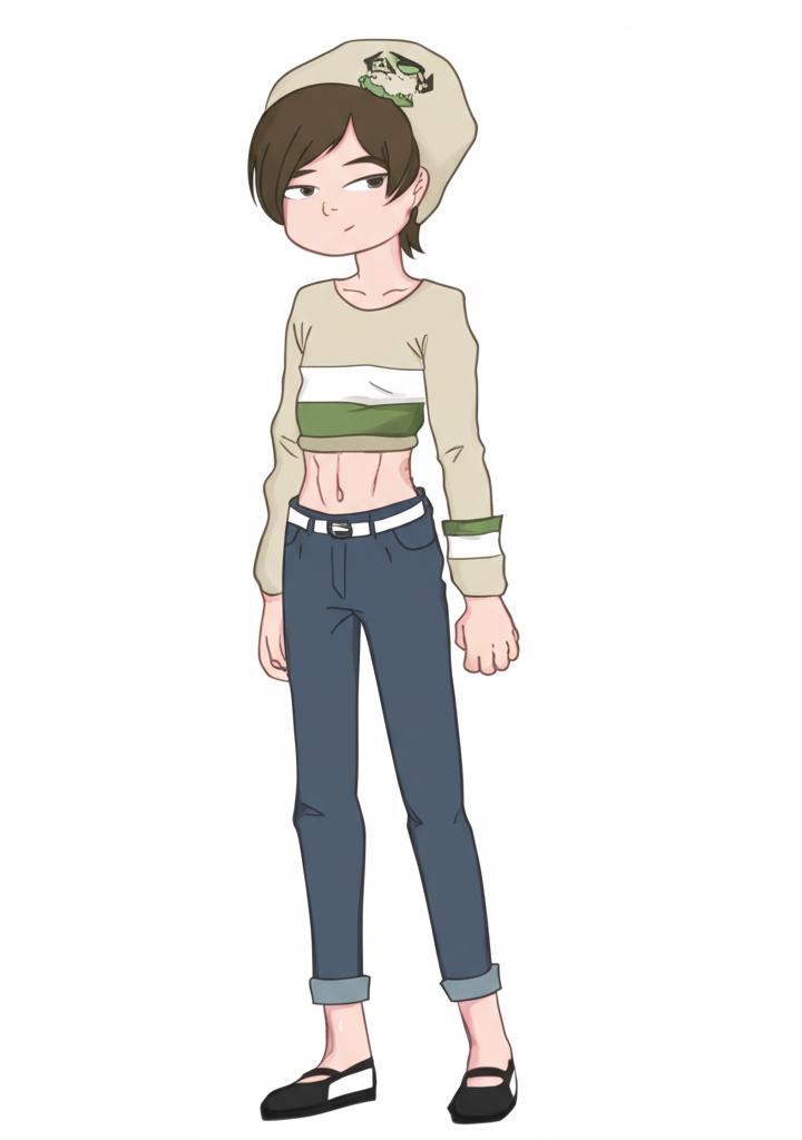 Illustration of a person looking energetic and focused
